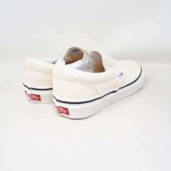 Vans Classic Slip On 98 DX OG All White Skate Shoe Sneaker Mens 6 / Womens 7.5 - Picture 5 of 12